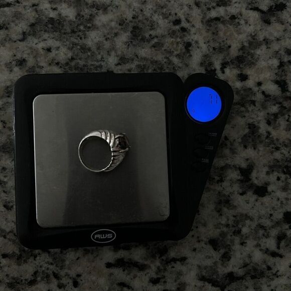 Vintage Clyde Duneier 3.63 ct Oval Smoky Quartz Ring Size 7 Sterling Silver CID - Picture 4 of 15